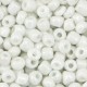 Glas rocailles kralen 6/0 (4mm) Bright white pearl